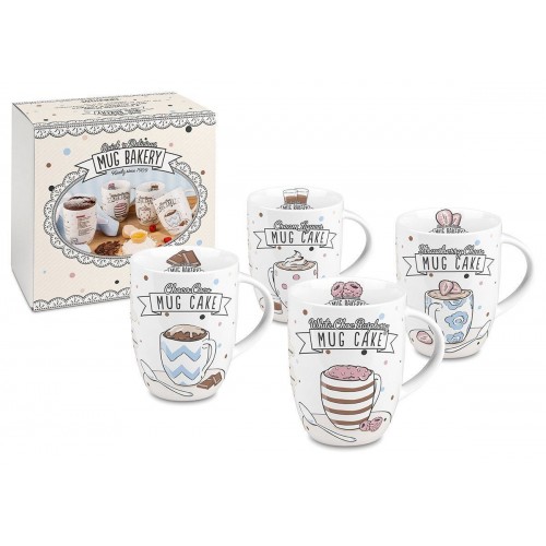Sada hrnků Bakery , recepty pečení , MugCake
