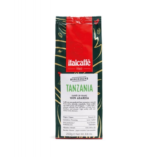 Tanzanie 100% Arabica zrnková káva 250g