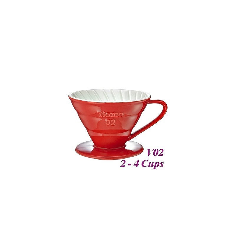 Keramický dripper na kávu V02 světle modrý