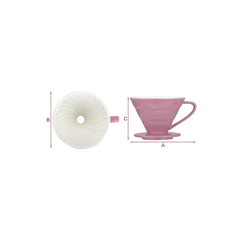 Tiamo keramický dripper na kávu V02