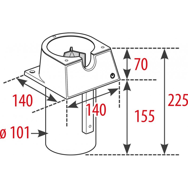 Automatický čistič portafiltrů - odklepávač vestavný PRO FONDI