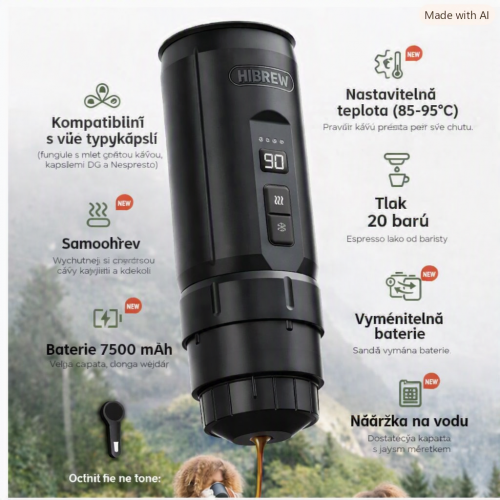 Kávovar na cesty 5V USB -C